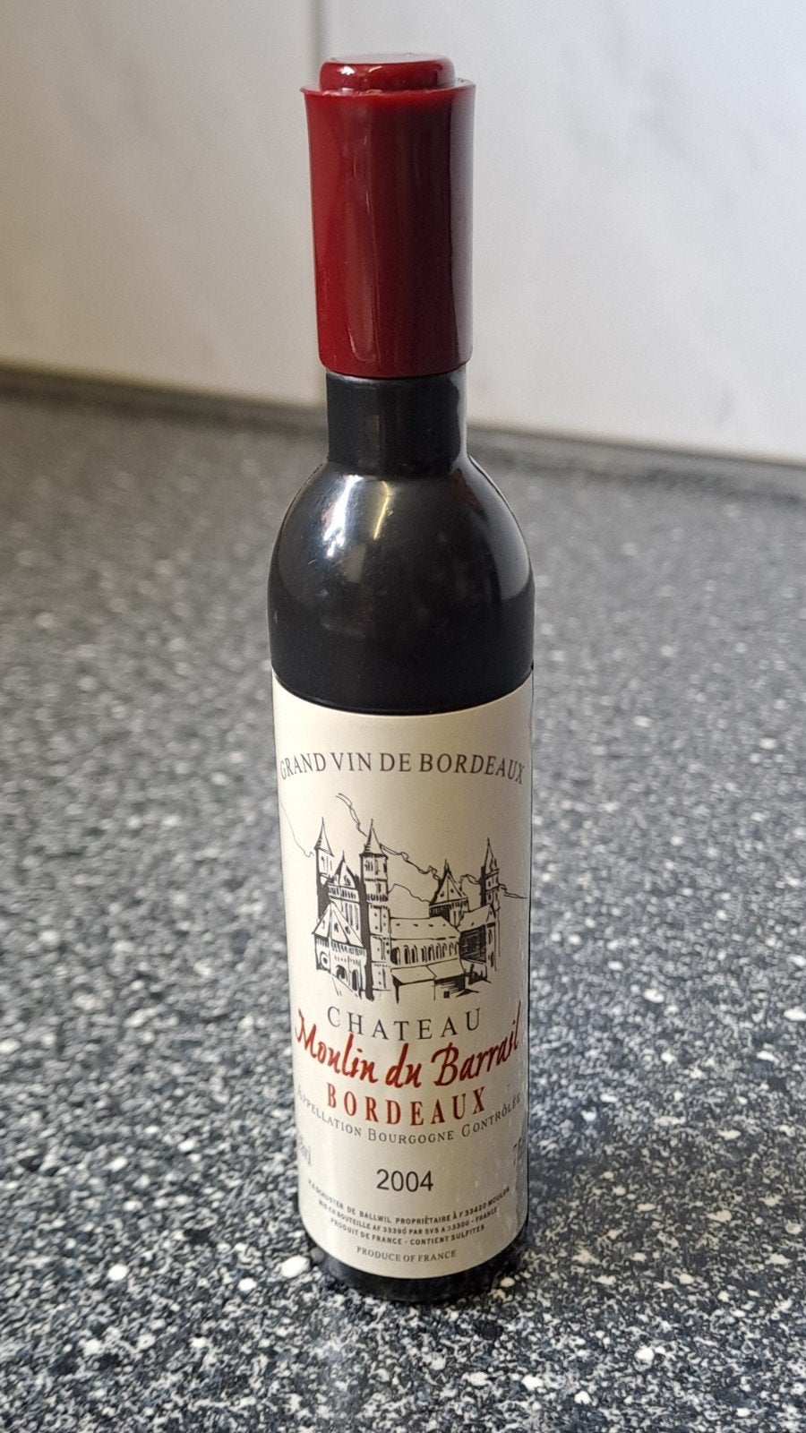 Wijnfles kurkentrekker Chateau Moulin du Barrail Bordeaux, Overige typen, Kunststof, Onbekend, Ophalen of Verzenden