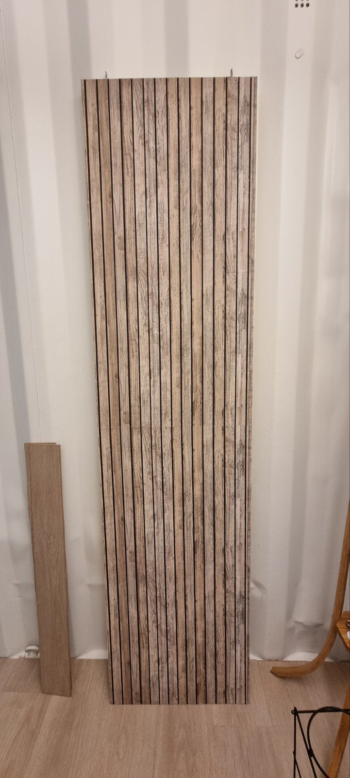 Houten/ kurk wandpaneel met lattenstructuur, Ophalen, Gebruikt, Minder dan 25 mm, Overige typen