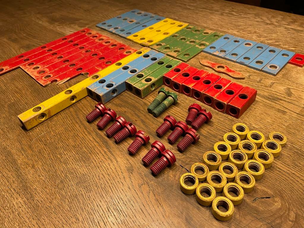 Bygg-Brio Vintage Houten Constructie Speelgoed Set, Ophalen of Verzenden, Zo goed als nieuw