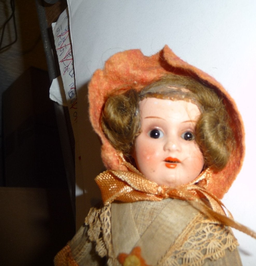 2 pepit collin popjes van celluloid antiek voor 1900 en 1920, Antiek en Kunst, Verzenden
