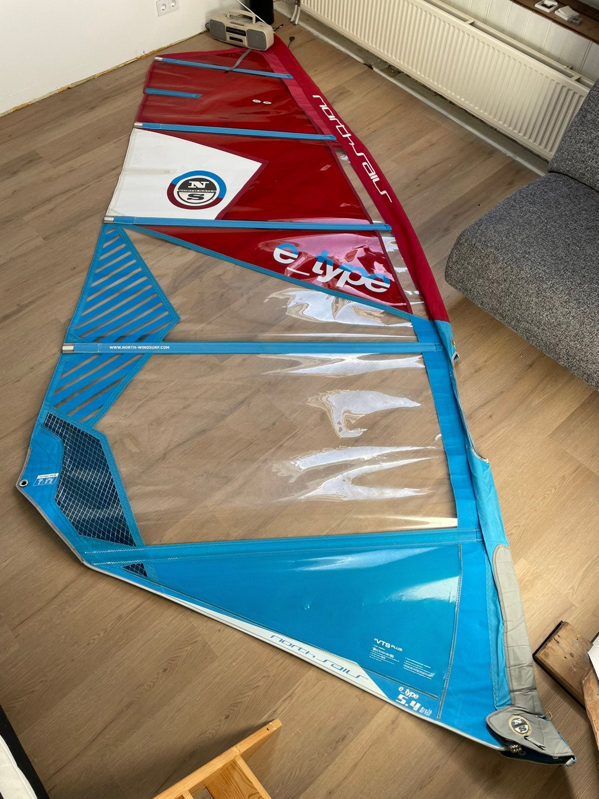 North Sails E_Type windsurfzeilen (2017) - diverse maten, Watersport en Boten, Ophalen, Gebruikt, 5 tot 6.5 m², North Sails