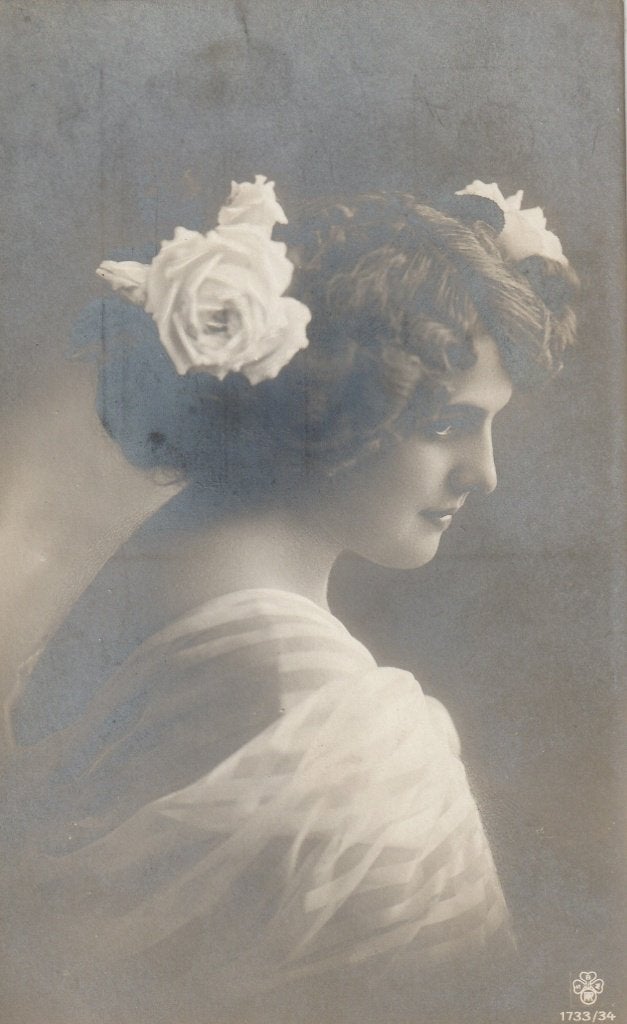 MEISJE JURK ROOS UIT 1911 ZEER MOOI OUDE KAART KO617, Ophalen of Verzenden, Voor 1920, Ongelopen, Overige thema's