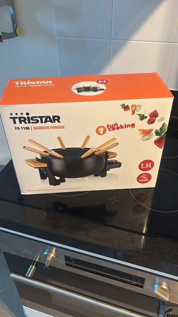 Tristar FO-1108 Bamboo Fondue, Ophalen, Zo goed als nieuw, 8 personen of meer