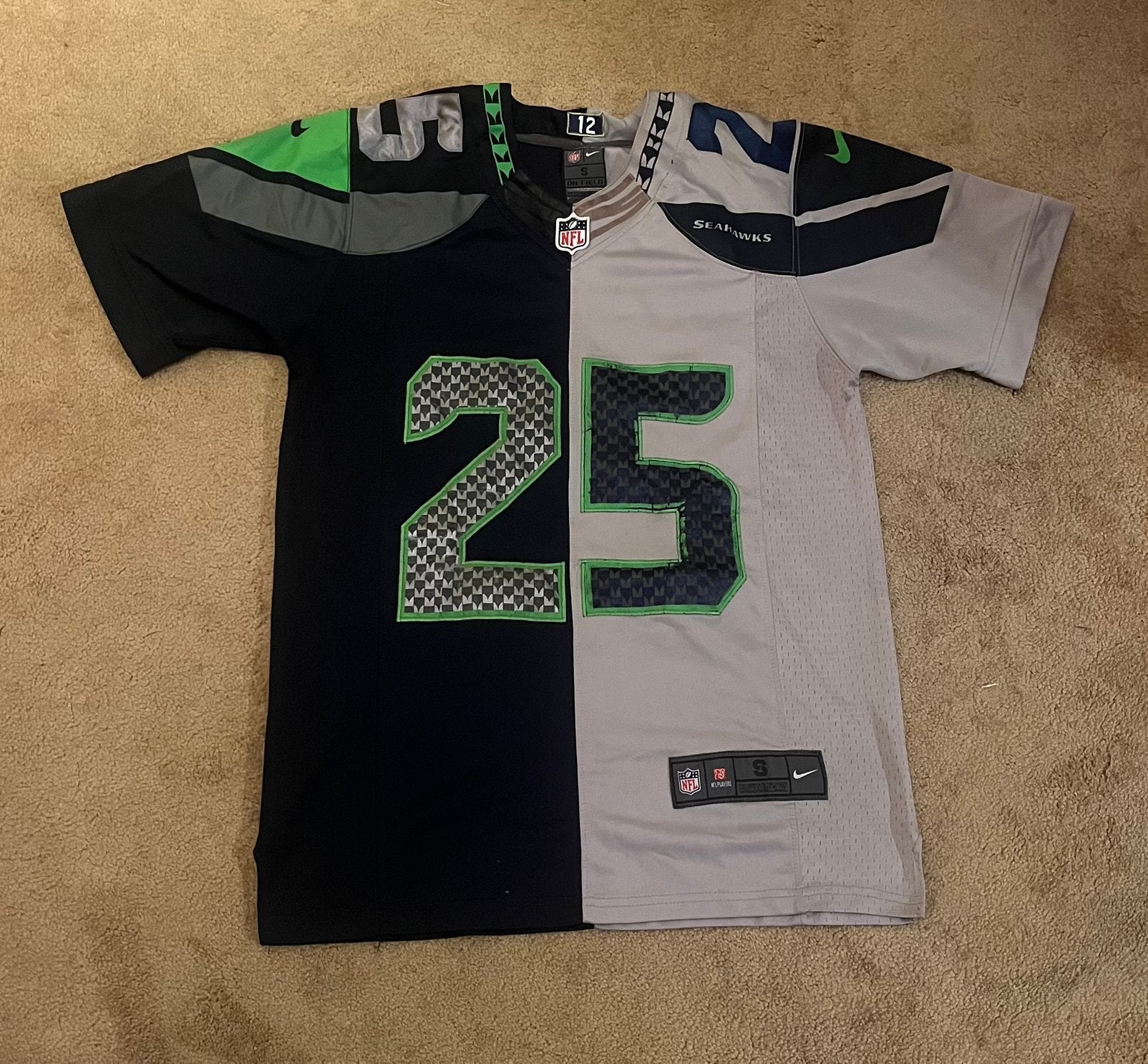 Seattle Seahawks jersey S Sherman, Ophalen of Verzenden, Zo goed als nieuw