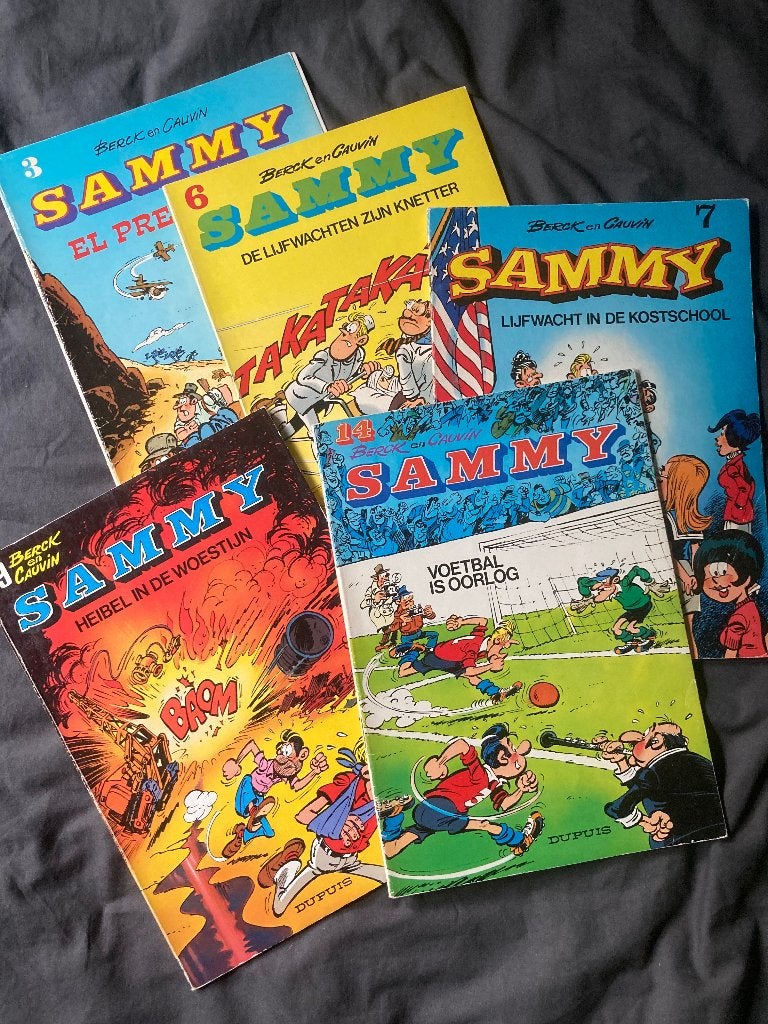 Sammy strip5x, Boeken, Stripboeken, Meerdere stripboeken, Ophalen of Verzenden, Gelezen, Berck & Cauvin