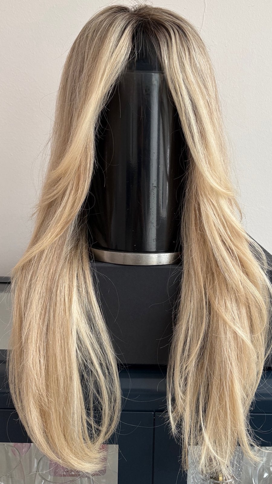 Haarstuk / Pruik blond, Verzenden, Zo goed als nieuw, Pruik of Haarverlenging