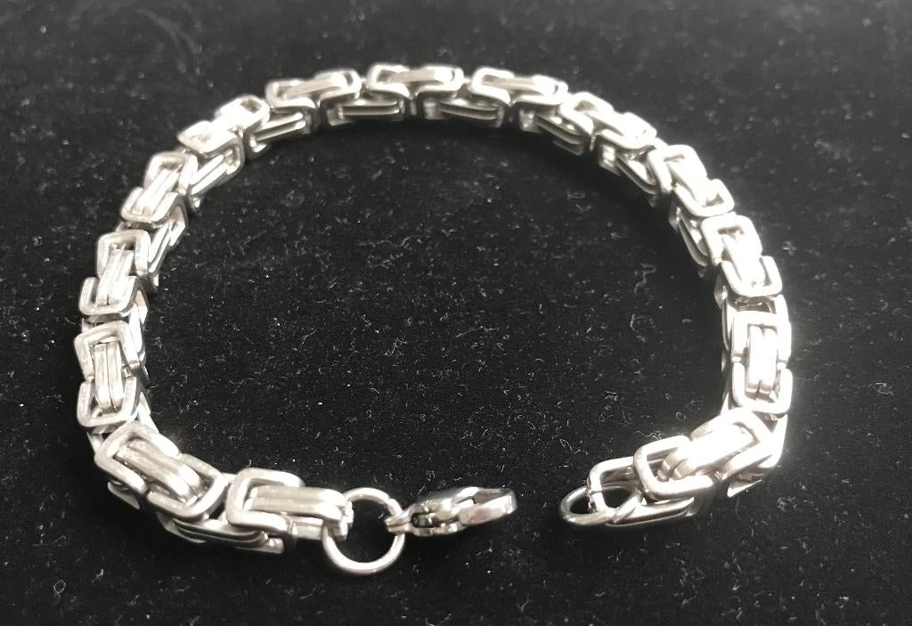 Armband Koningsschakel 20 CM Tibet zilver massief -NIEUW-, Ophalen of Verzenden, Nieuw, Zilver, Overige materialen
