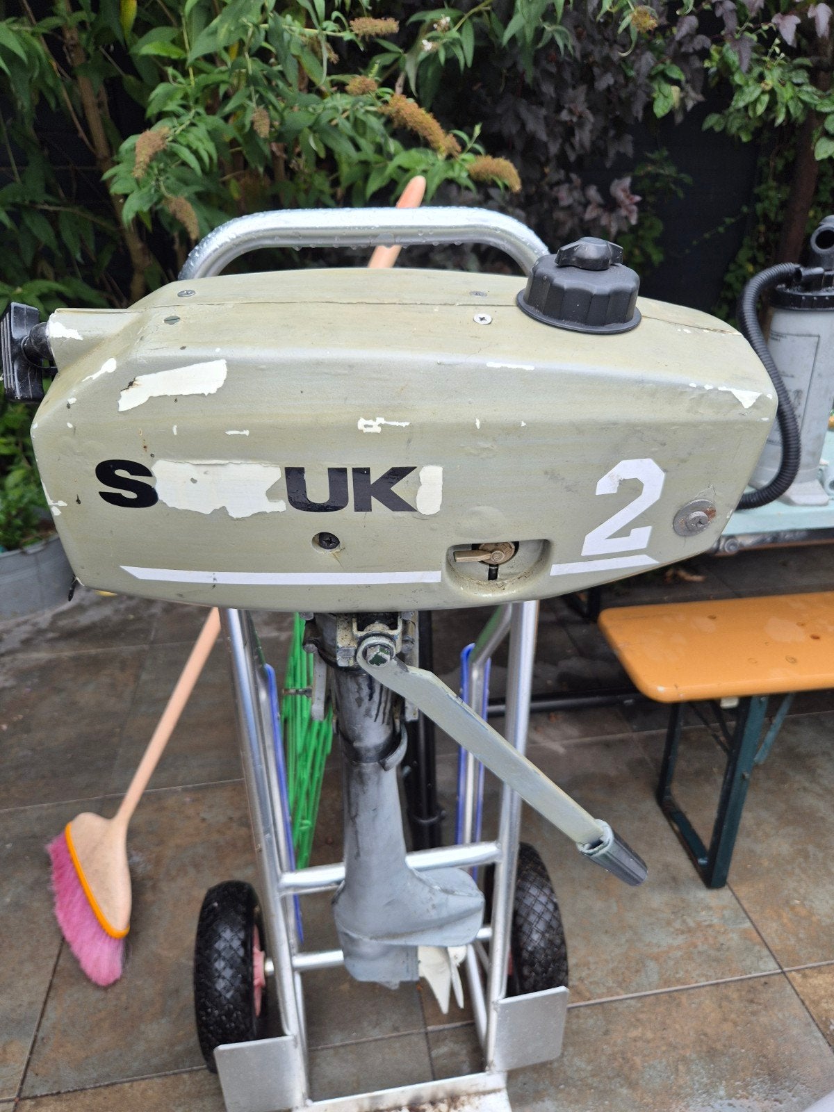 oude Suzuki 2pk, Watersport en Boten, Ophalen, Gebruikt, Motor en Techniek, Zeilboot of Motorboot