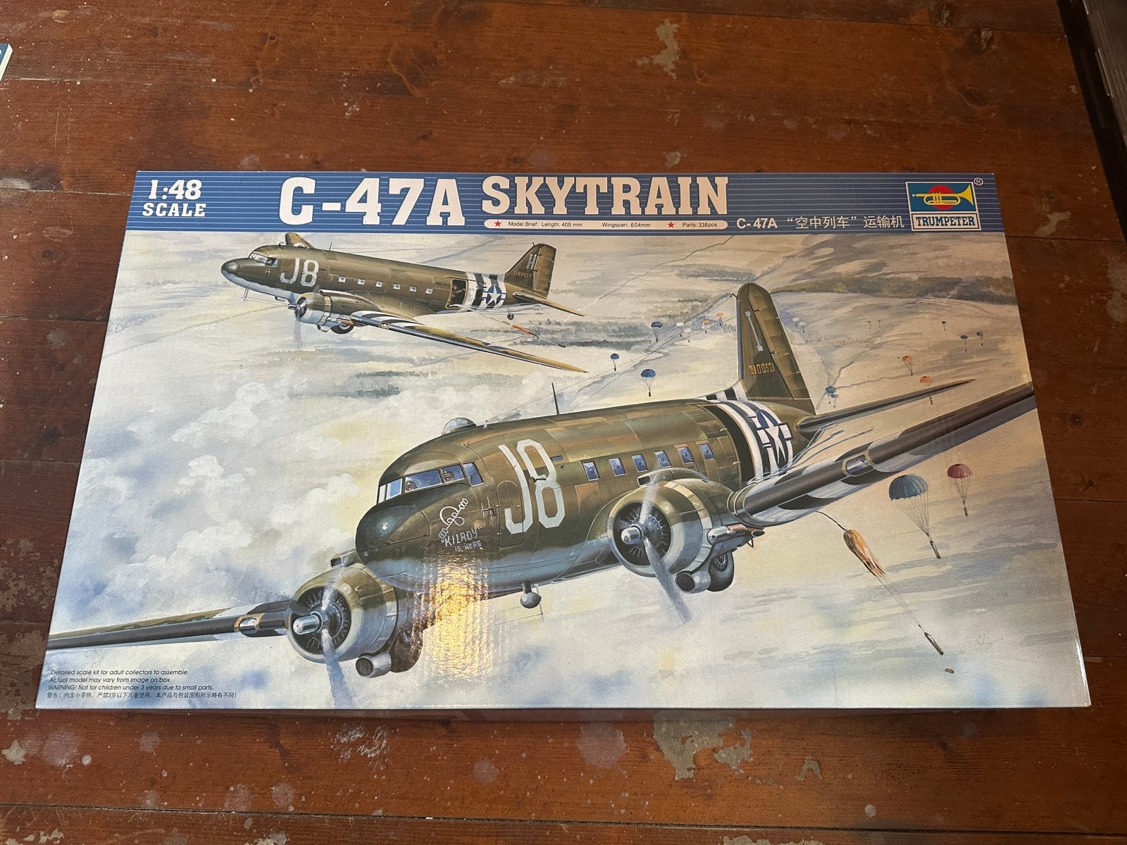 Te koop: Trumpeter C-47A Skytrain, schaal 1:48,, Ophalen of Verzenden, Nieuw, Groter dan 1:72, Overige merken