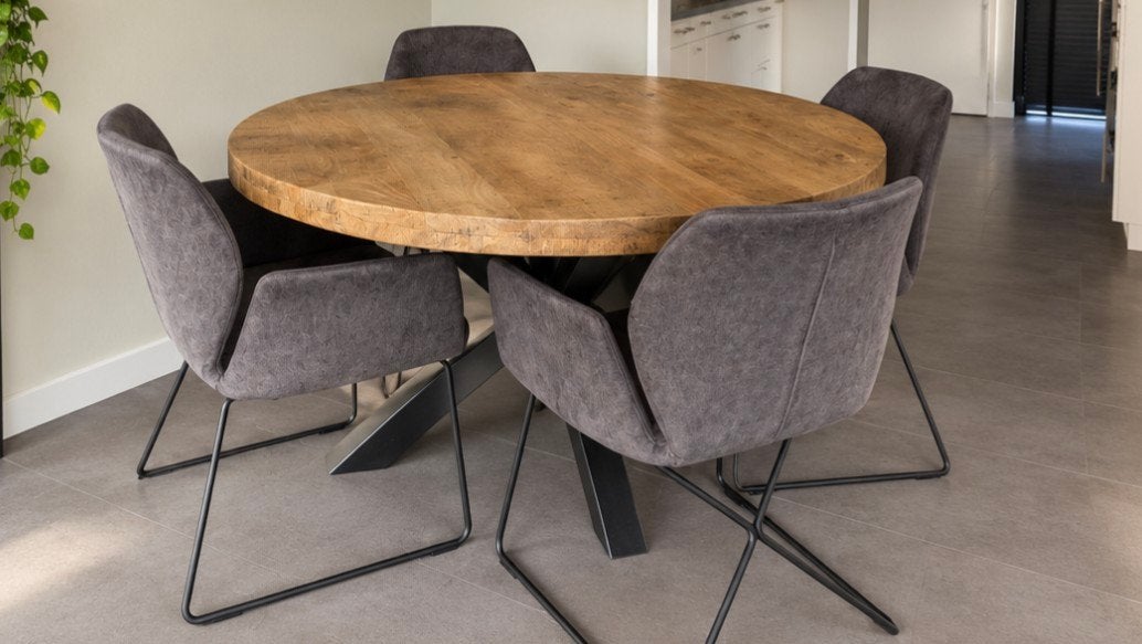 4 eetkamerstoelen Hera van Goossens, Ophalen, Zo goed als nieuw