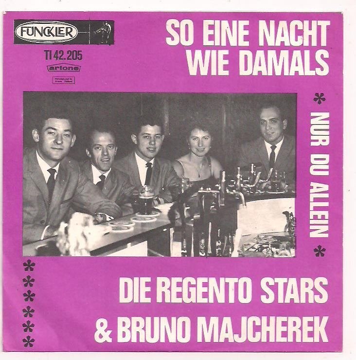 Die Regento Stars- So Eine Nacht wie Damals, 7 inch, Ophalen of Verzenden, Zo goed als nieuw, Beschermende buitenhoes