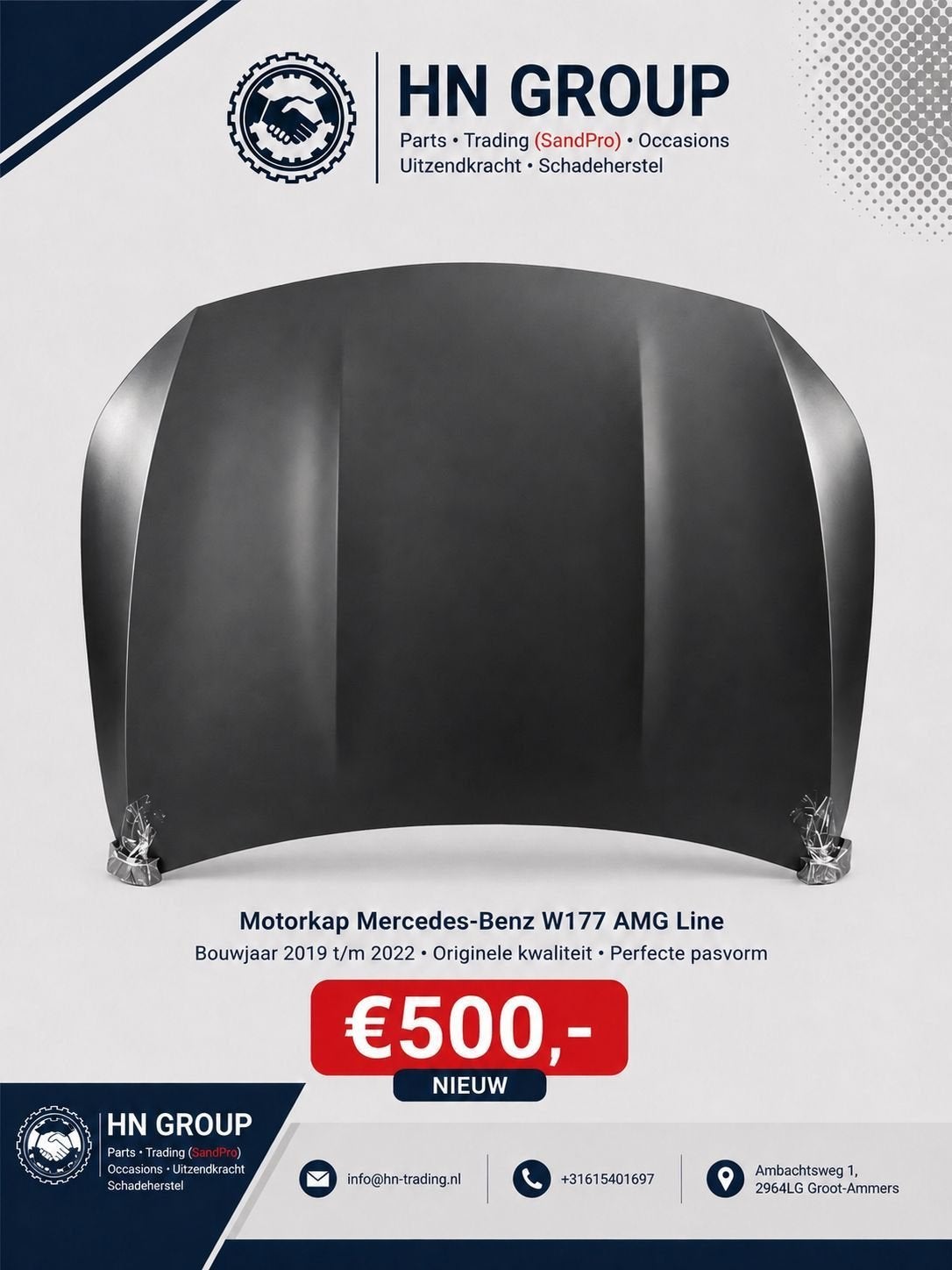 Motorkap Mercedes-Benz W177 AMG Line Nieuw, -, Nieuw, Ophalen of Verzenden, -