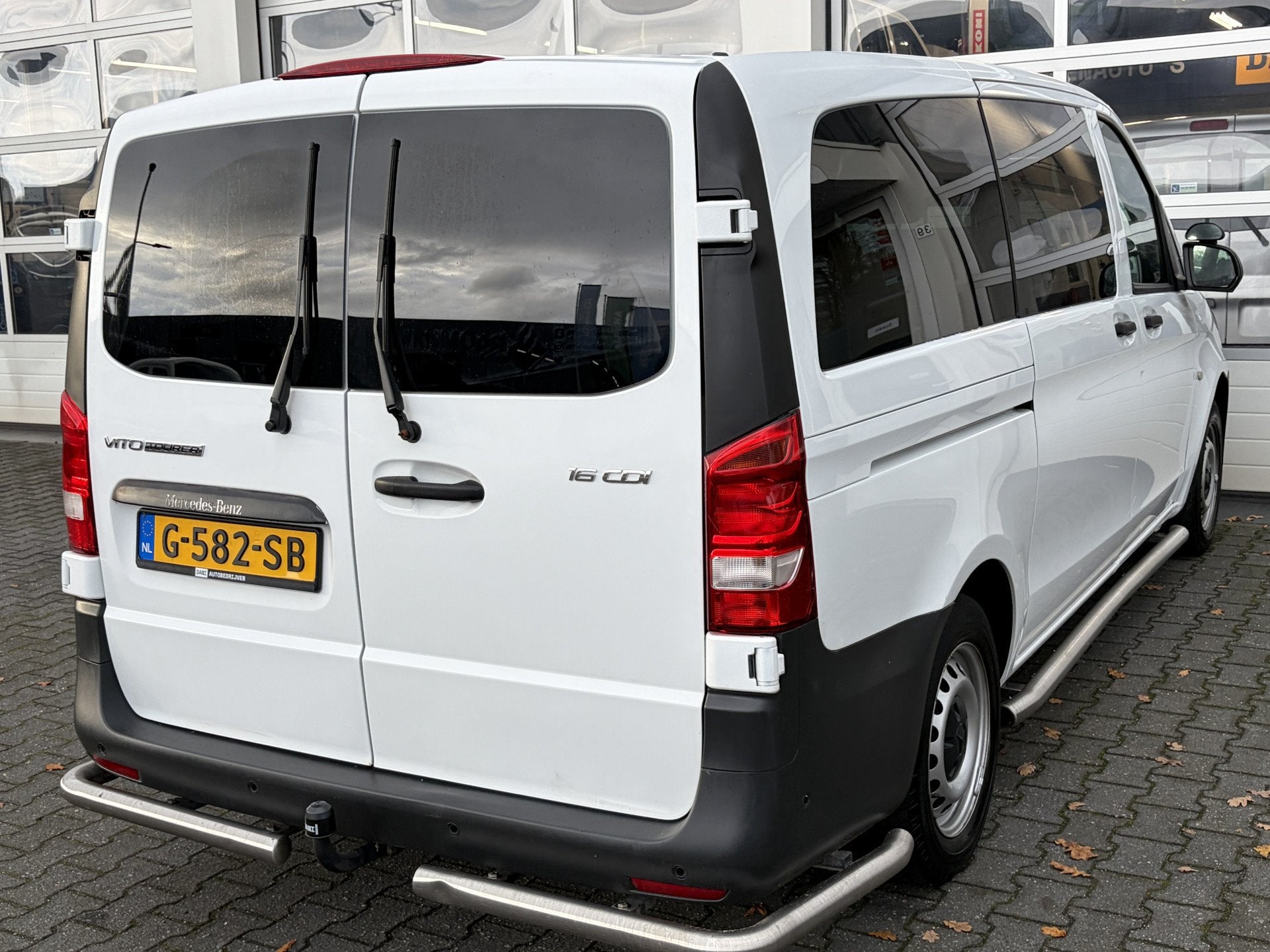 Mercedes-Benz Vito Tourer 116 CDI Pro Lang Airco Cruise cont, Automaat, Gebruikt, 2000 kg, Wit