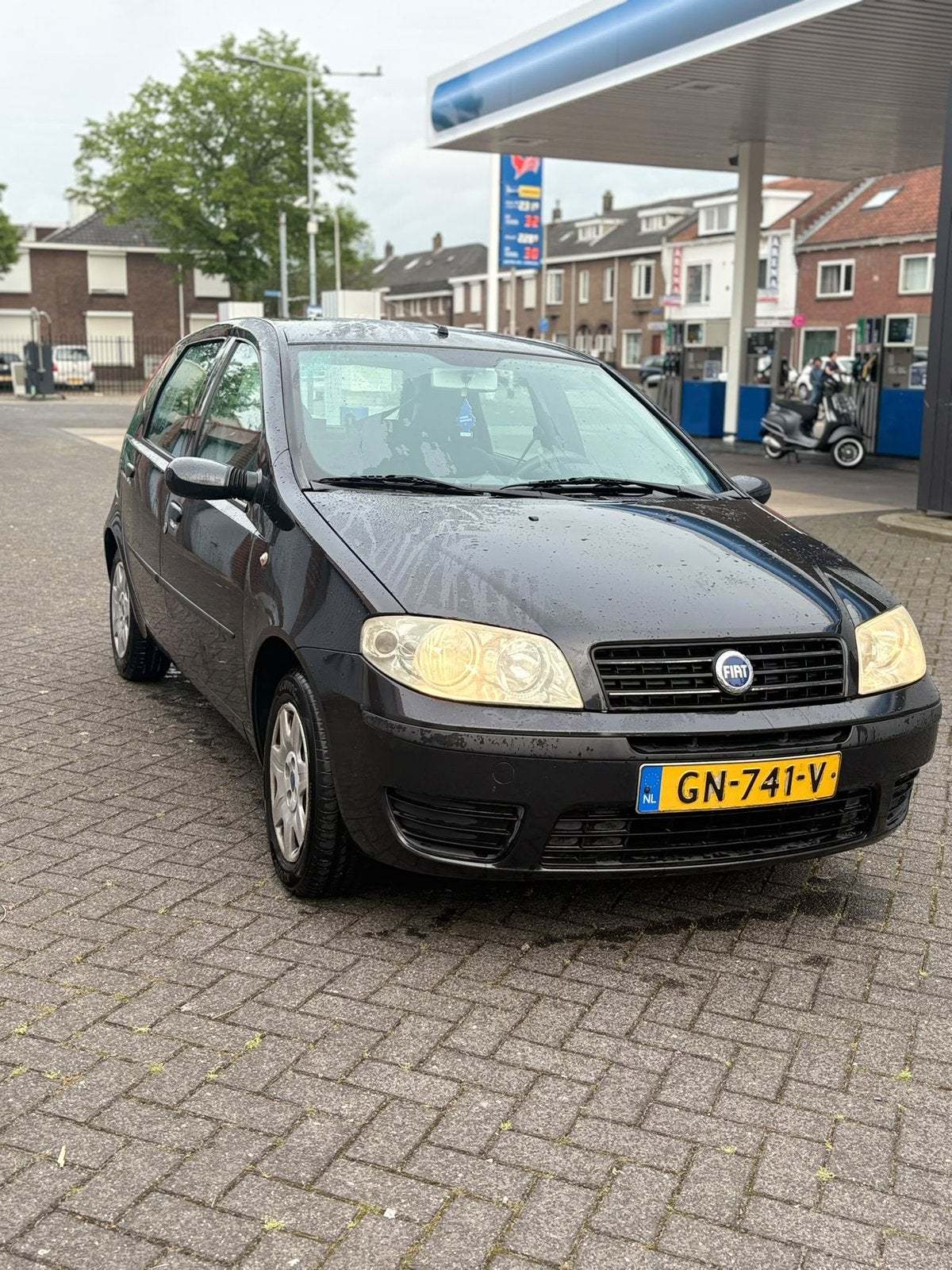 Fiat Punto 1.2 -2004 -Zwart- 5 Deurs-AIRCO-Nieuwe APK❄️, 21 km/l, 850 kg, 400 kg, Zwart