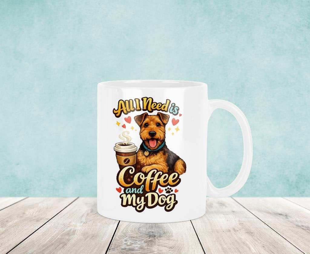 All I Need is Coffee and my Dog - Airedale Terrier Mok, Verzenden, Keramiek, Nieuw, Overige stijlen