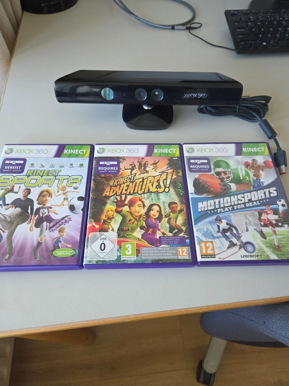 Xbox 360 kinect, Ophalen of Verzenden, Zo goed als nieuw, Zonder controller
