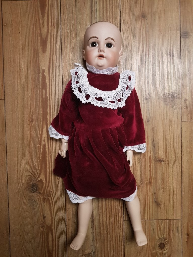 pop, keramiek. Lengte ca 70 cm, Verzamelen, Ophalen of Verzenden, Zo goed als nieuw, Pop