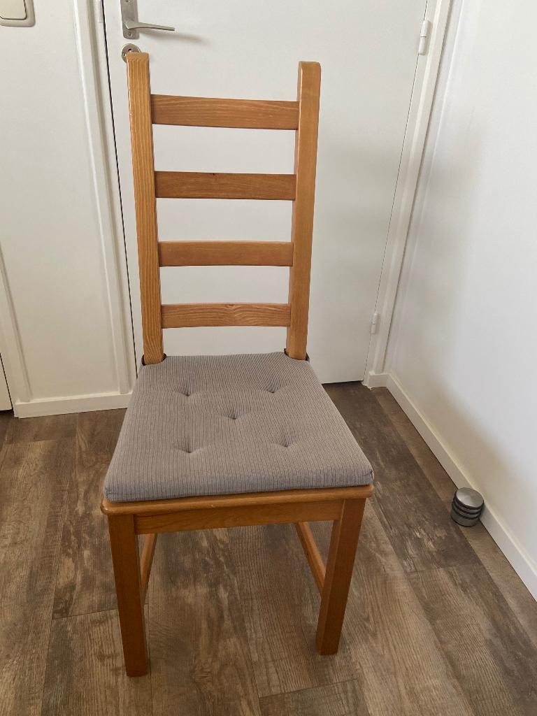 Eetkamer stoel, Ophalen, Zo goed als nieuw, Hout, Eén