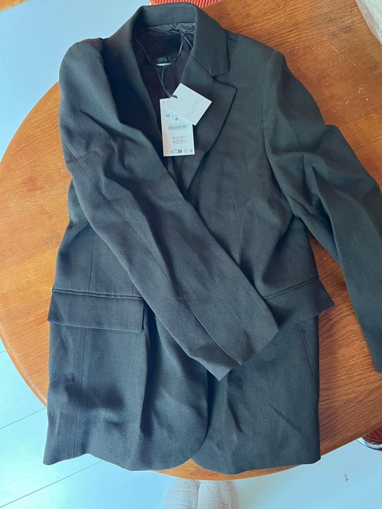 Dames colbert - M - wol - nieuw, Ophalen of Verzenden, Zo goed als nieuw, Maat 38/40 (M), Groen