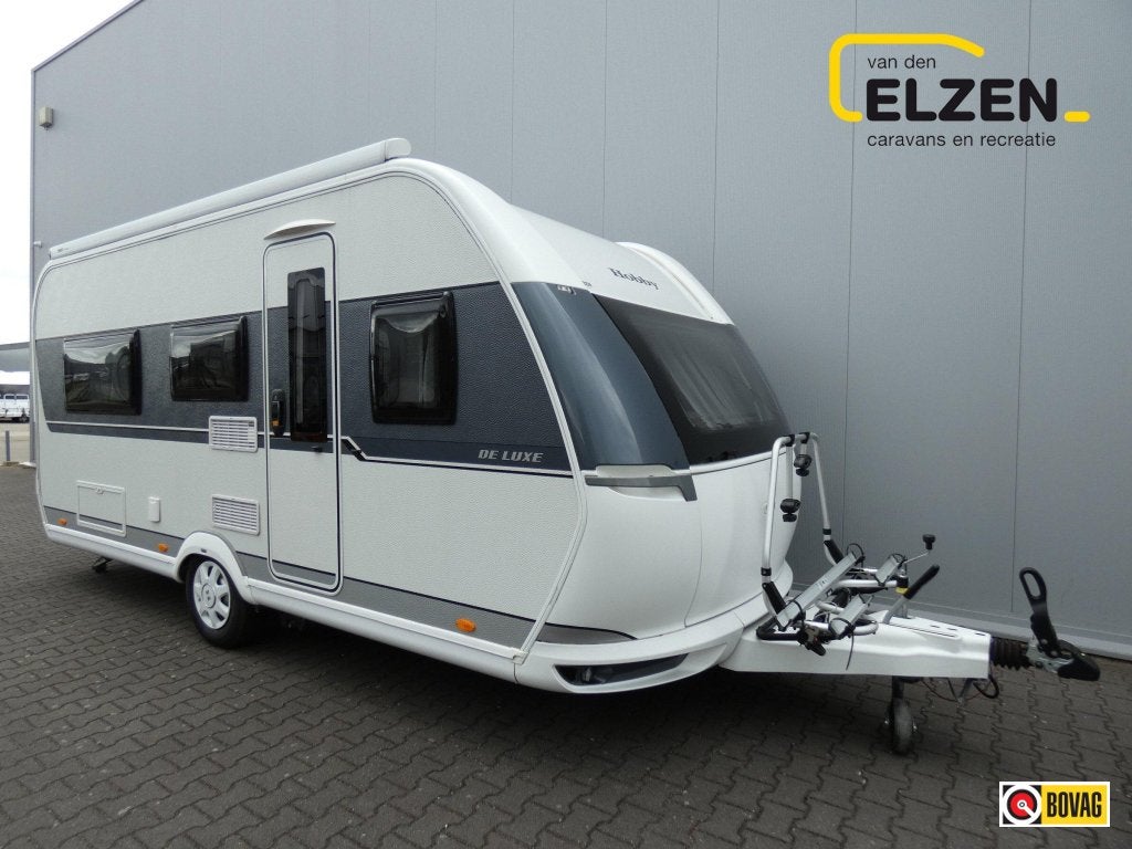 Hobby De Luxe 460 LU Mover, luifel, fietsendr., Rondzit, Hobby, Schokbreker, Bedrijf