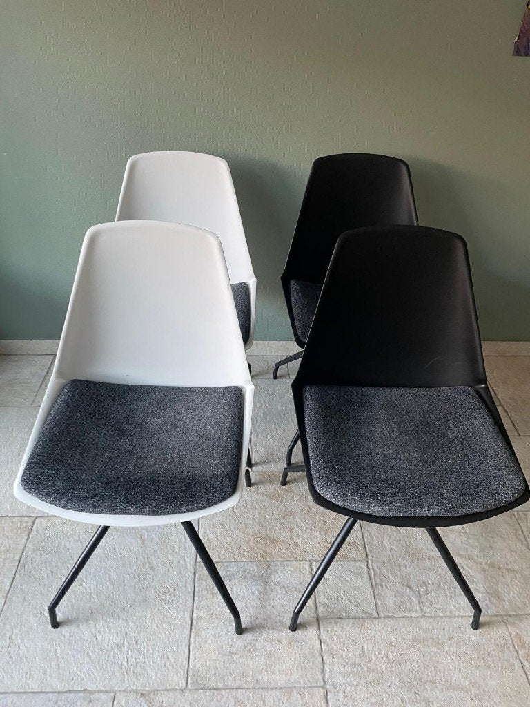 Eetkamerstoelen Xooon, Ophalen, Gebruikt, Vier, Grijs