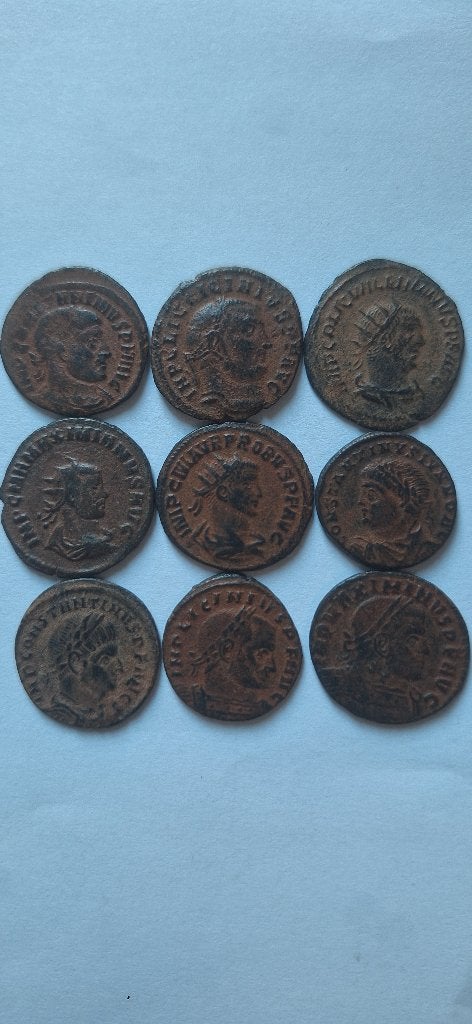 Romeinse munten set van 9st (100% echt), Ophalen of Verzenden, Overige landen, Setje