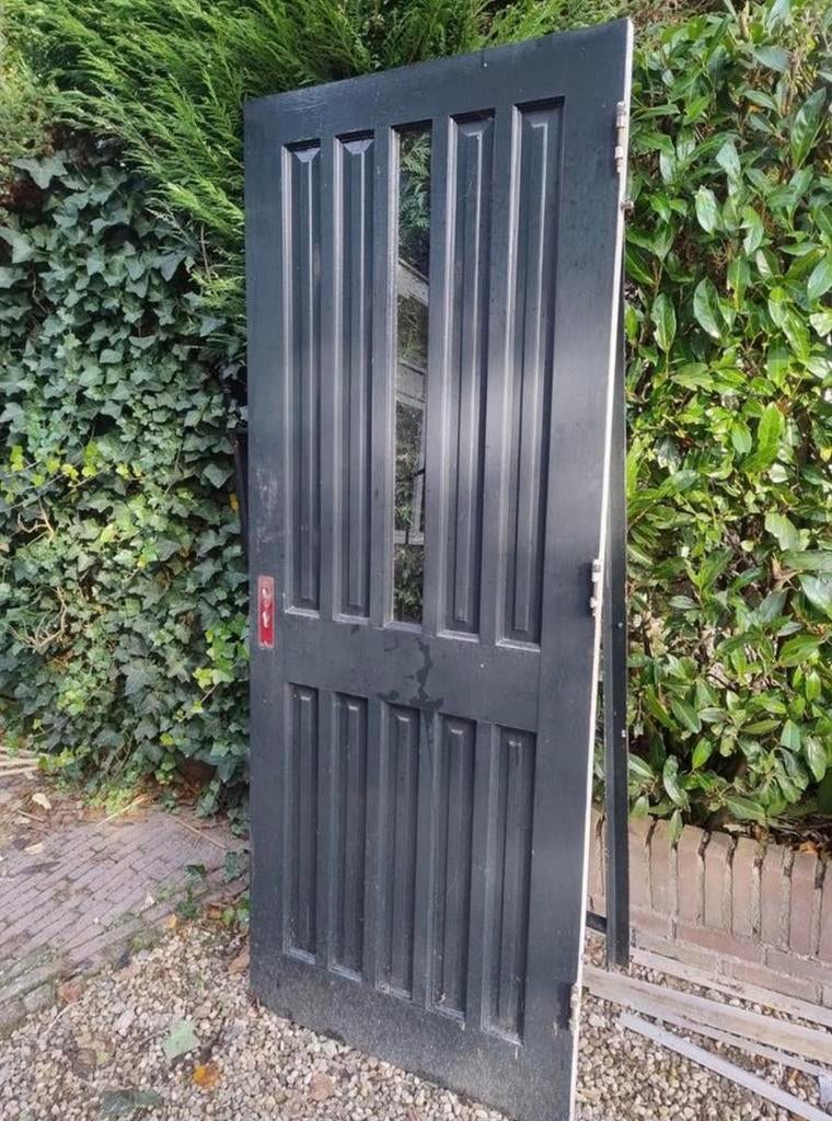 Hardhouten voordeur, Ophalen, Gebruikt, 80 tot 100 cm, Buitendeur