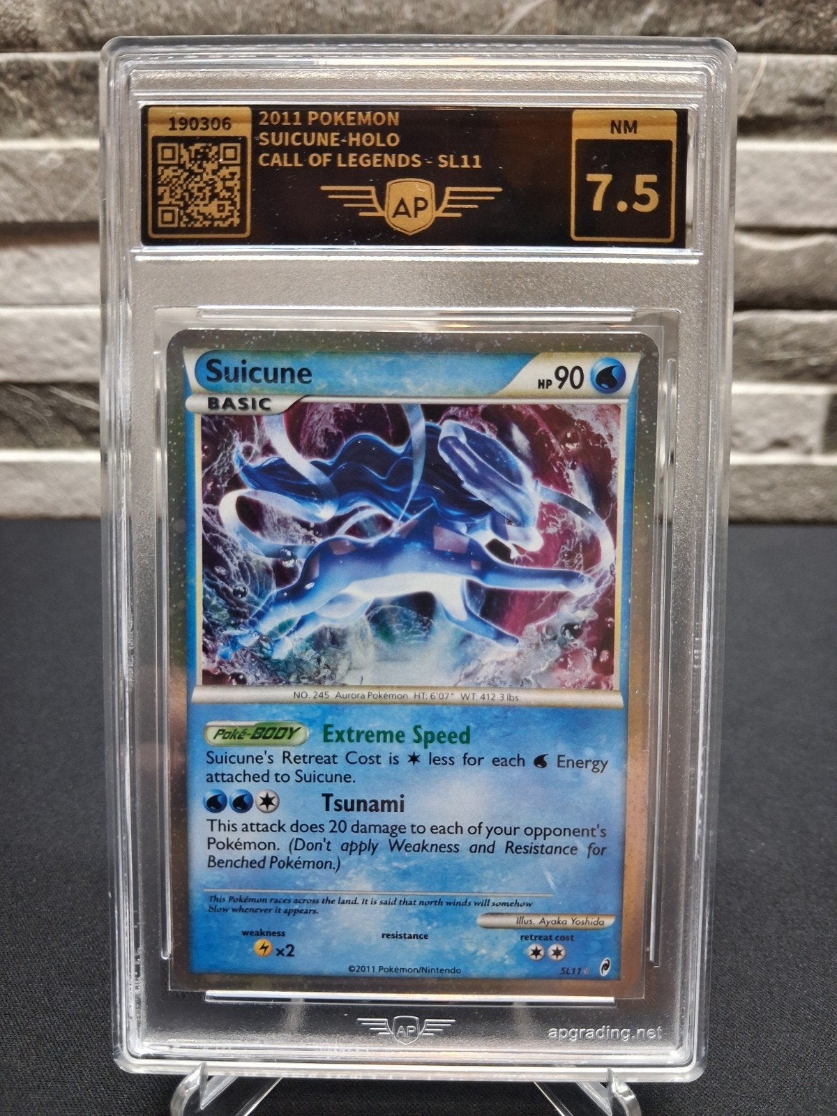 Pokémon Suicune-Holo (2011) Call of Legends SL11 - AP 7.5, Hobby en Vrije tijd, Verzamelkaartspellen | Pokémon, Ophalen of Verzenden
