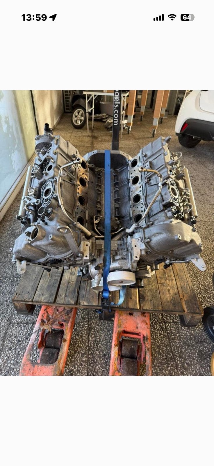 BMW M5 F10 V8 motorblok, krukas vastgelopen., Auto-onderdelen, Ophalen, Gebruikt, BMW
