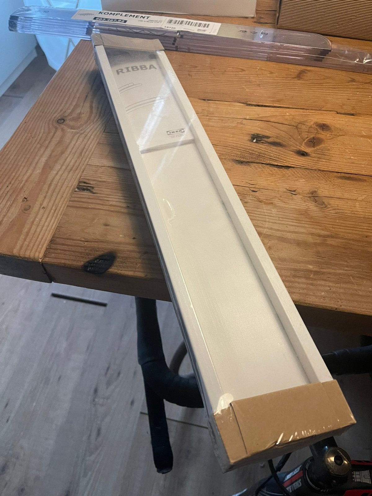 Wandplank Ribba 55 cm wit nieuw, Ophalen, Nieuw