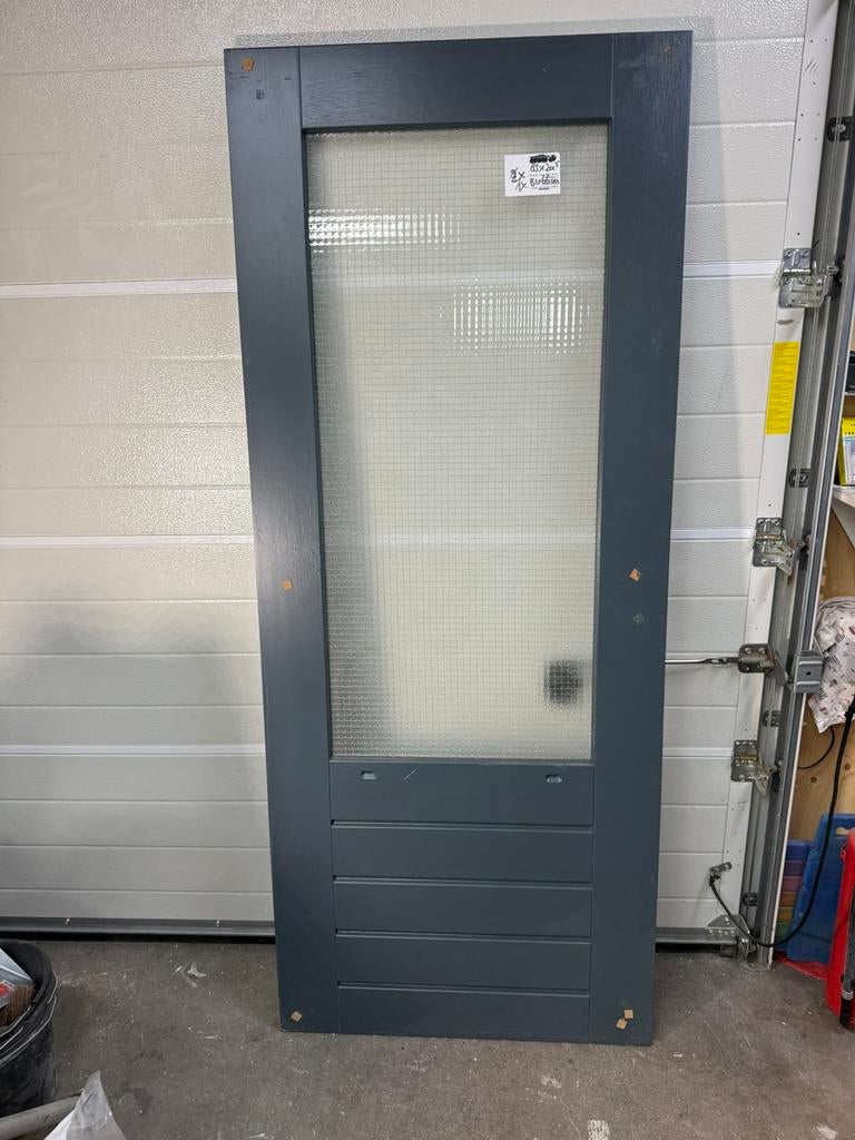 Hardhouten shuurdeur … nieuw .!!, 80 tot 100 cm, Nieuw, Ophalen of Verzenden, Buitendeur