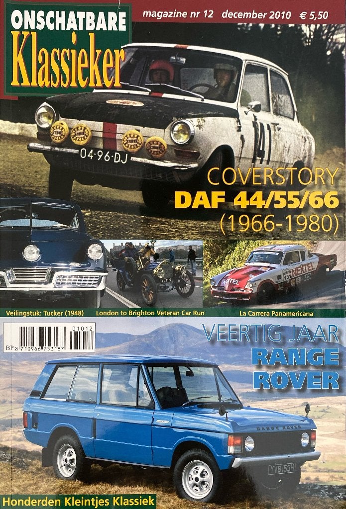 Onschatbare Klassieker Magazine nr 12 - December 2010, Ophalen of Verzenden, Gelezen, Algemeen
