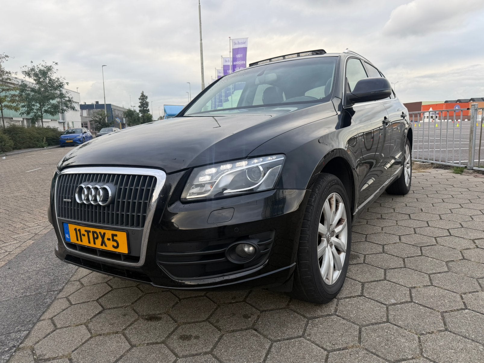 Audi Q5 2.0 Tfsi Quattro S-tronic 2009 Zwart, Auto's, Automaat, Zwart, Vierwielaandrijving, Particulier