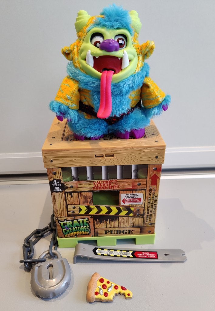 Crate Creature Surprise - Pudge - super spannend met geluid, Overige merken, Overige karakters, Overige typen, Ophalen of Verzenden