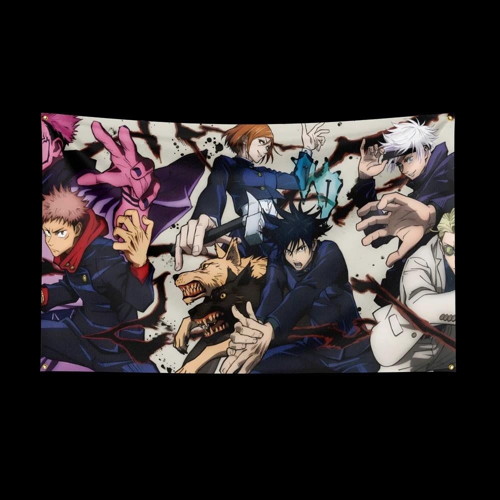 Grote vlaggen Jujutsu Kaisen (150x90cm), Ophalen of Verzenden, Nieuw