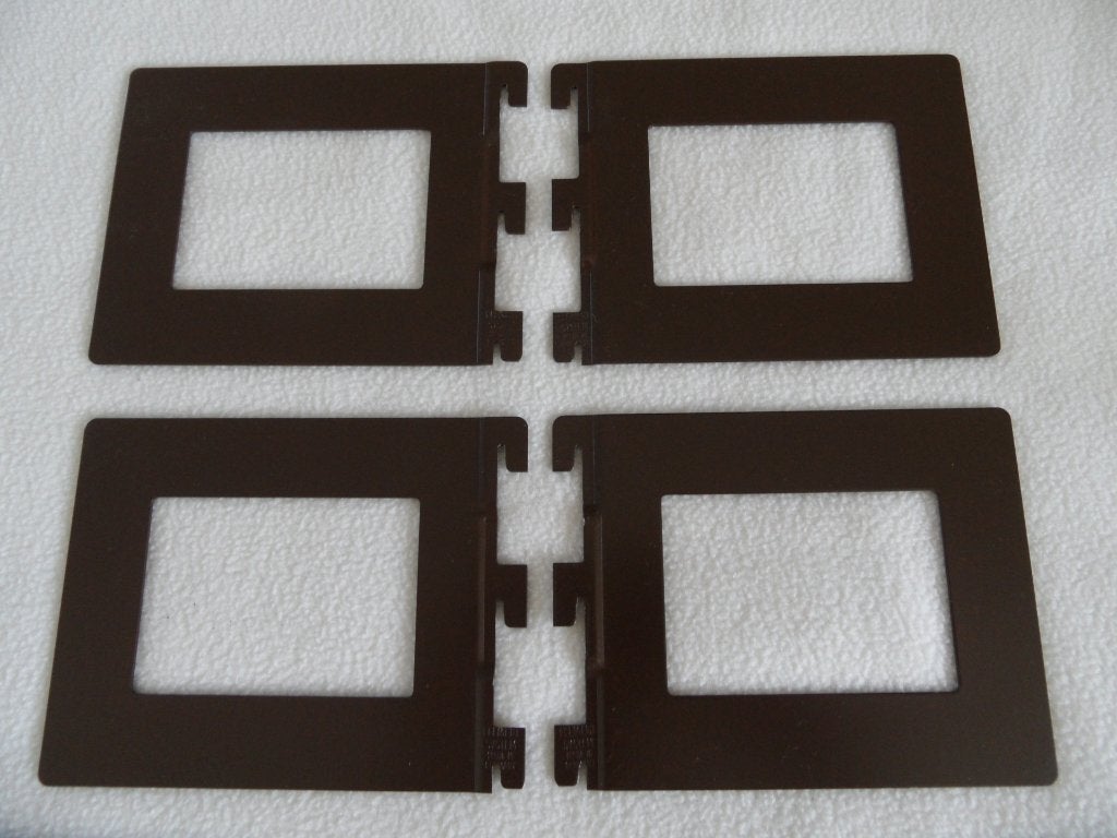2 sets plankdragers - boekensteunen - bruin metaal, Ophalen of Verzenden, Zo goed als nieuw
