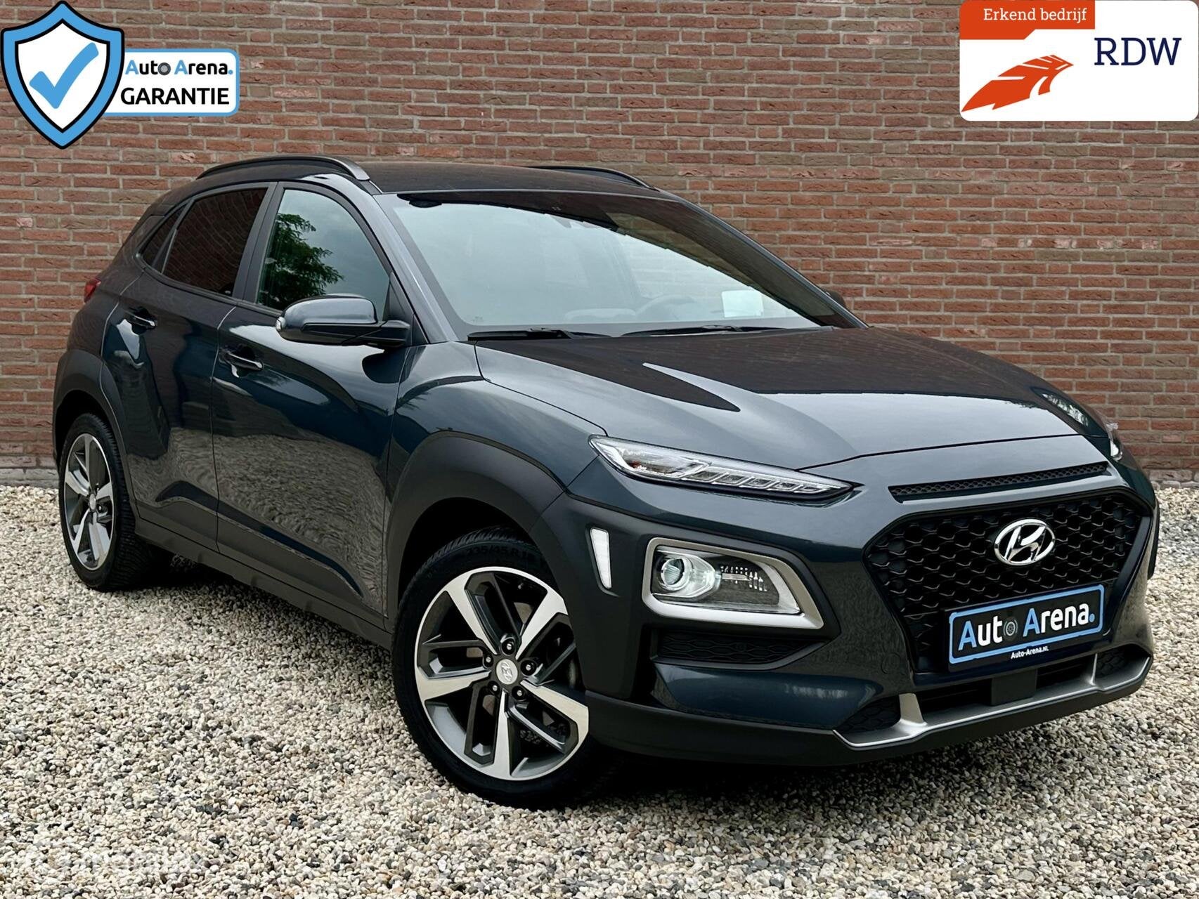 Hyundai Kona 1.0 T-GDI Premium 2WD | Stoelverw. | Stuurverw., Voorwielaandrijving, Dealer onderhouden, Gebruikt, Zwart