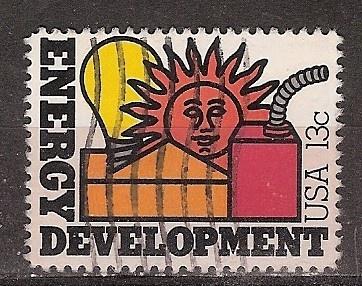 USA, Energie Ontwikkeling, 1977., Ophalen of Verzenden, Gestempeld, Noord-Amerika