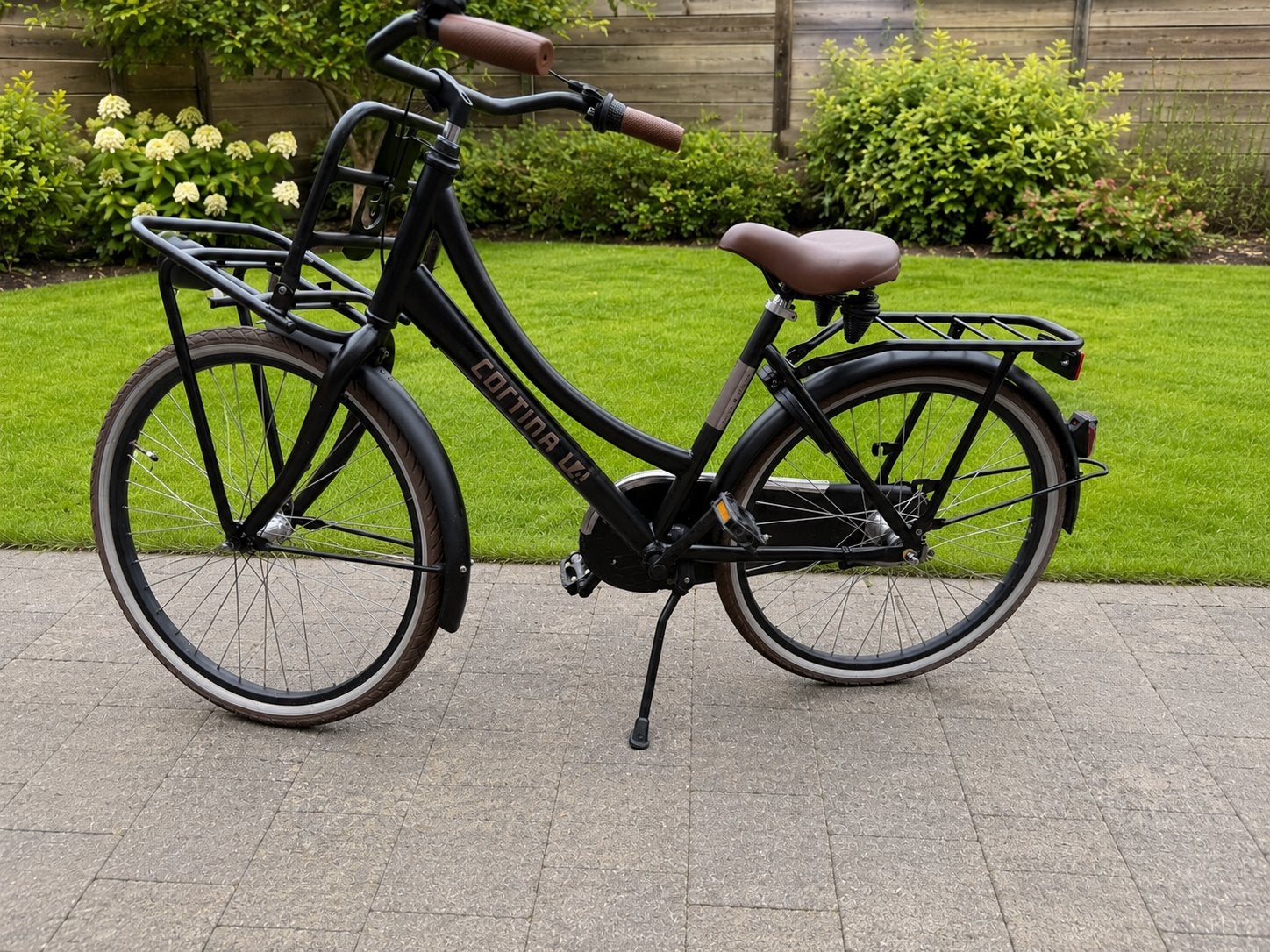 Mooie Cortina U4 Cargo fiets 24 inch met aankoopfactuur, Ophalen, Terugtraprem, 24 inch, Versnellingen