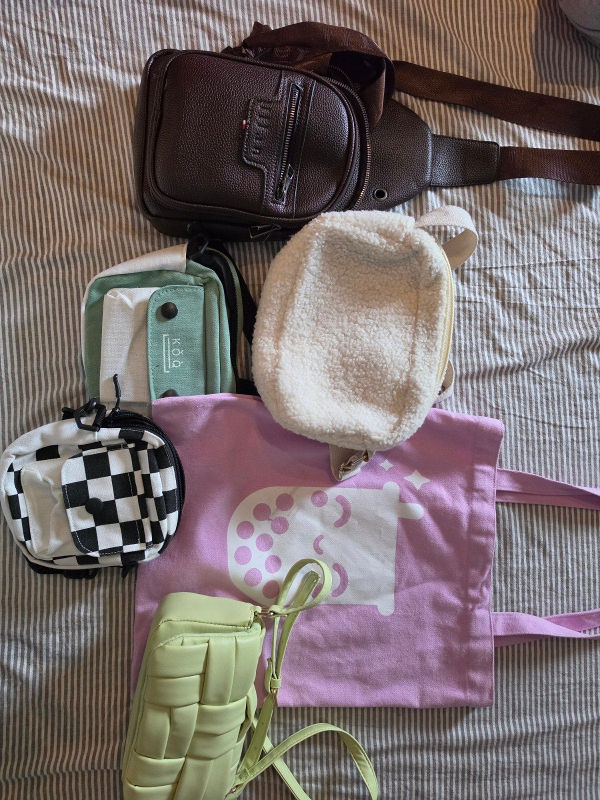 Diverse tassen collectie: van schoudertas tot shopper, Ophalen of Verzenden, Gebruikt, Overige kleuren, Overige typen