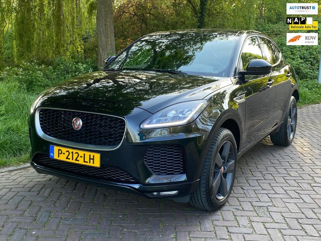 Jaguar E-PACE 2.0 D180 AWD HSE 1 Eig. b.j. 12-2019 R-Dynamic, Auto's, Jaguar, Automaat, 4 cilinders, Zwart, Leder