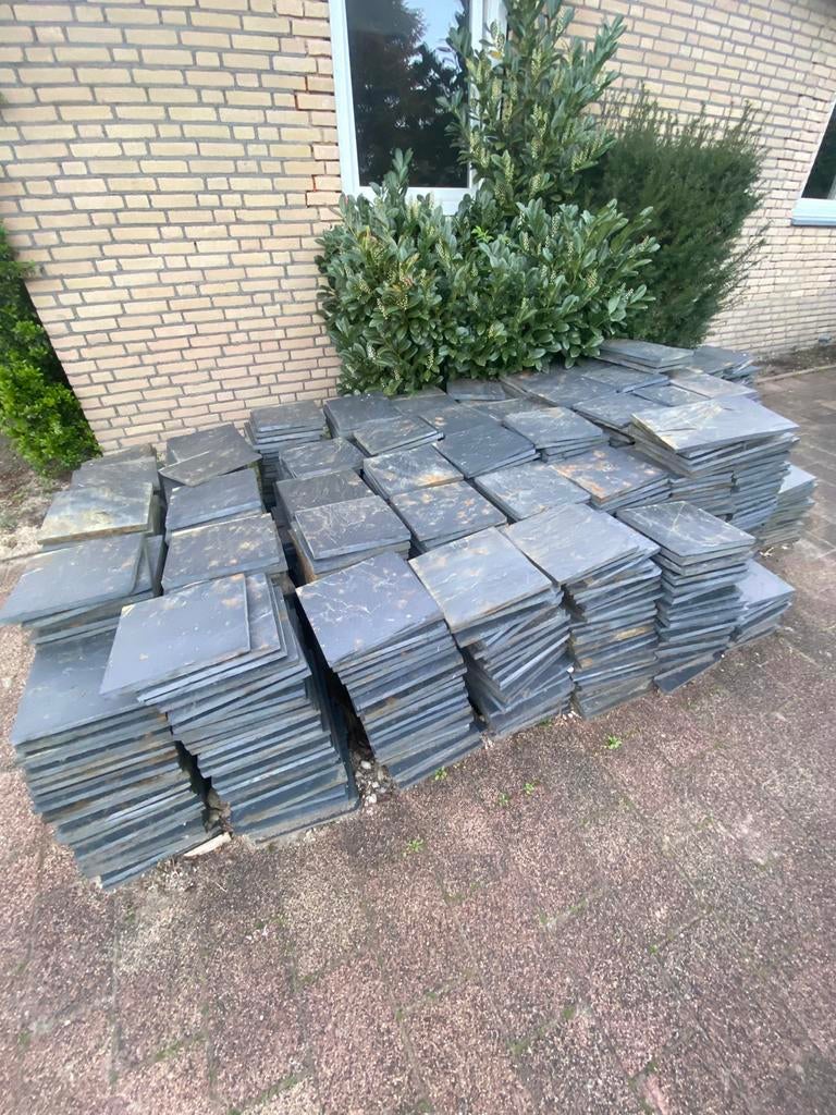 110 m2 leisteen, Ophalen, Gebruikt, Terrastegels, Natuursteen