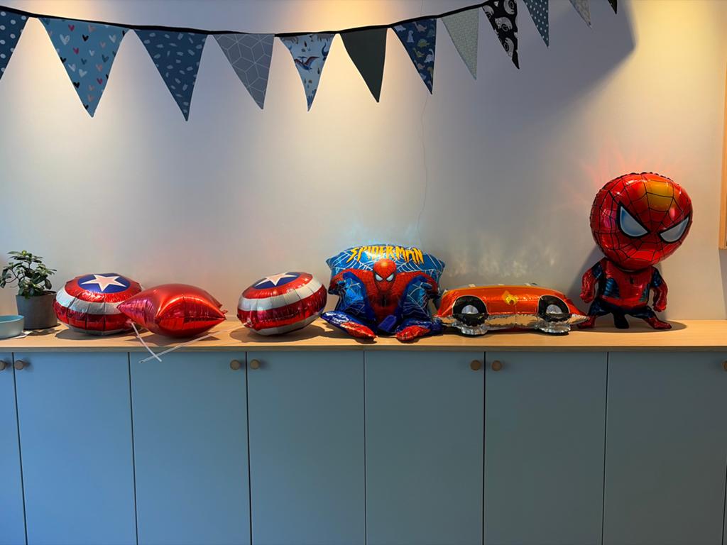 Folie ballonnen Spider-Man, Spidey, Marvel, Brandweerwagen, Ophalen, Zo goed als nieuw, Versiering, Verjaardag