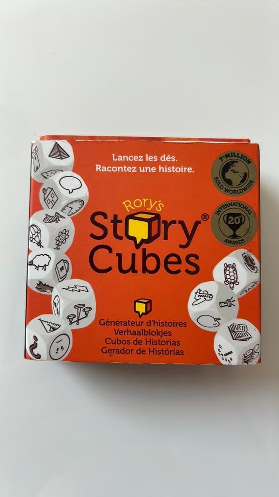 Story Cubes, oranje, maak je eigen verhaal!, Ophalen of Verzenden, Gebruikt