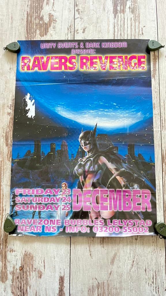 90’s Ravers revenge hardcore gabber Thunderdome id&t, Ophalen of Verzenden, Zo goed als nieuw, A1 t/m A3, Film en Tv