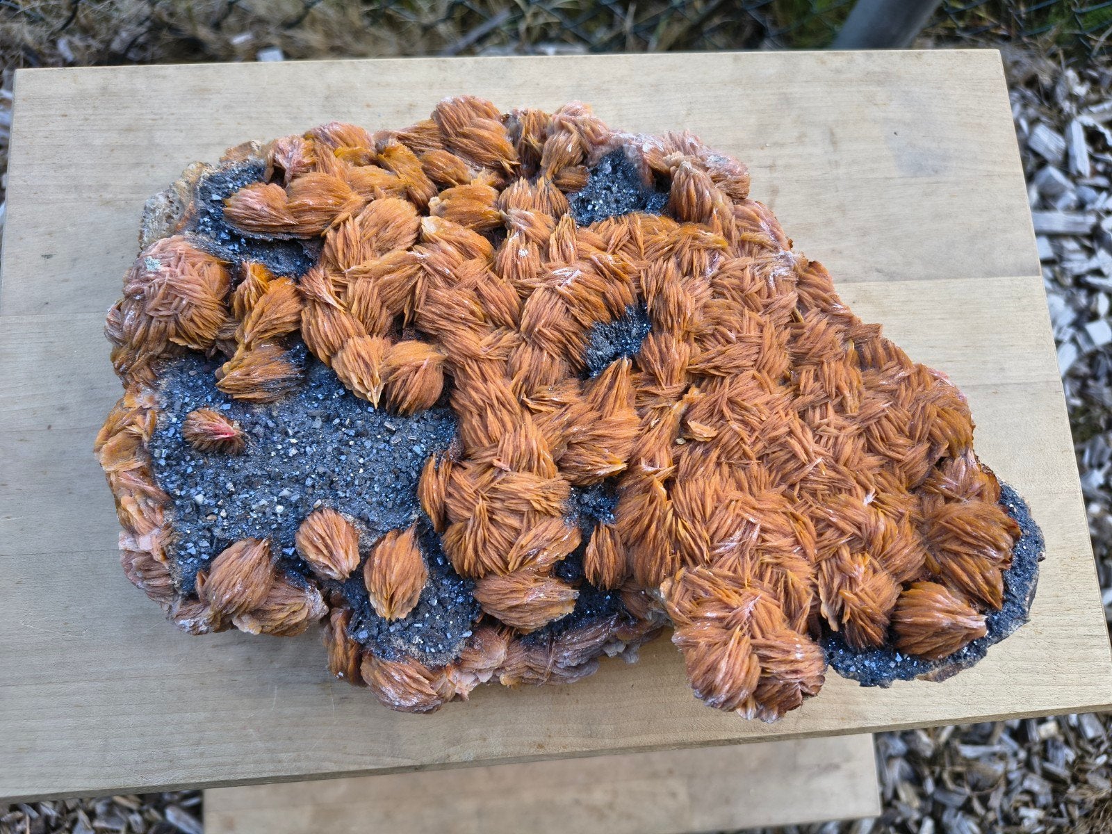enorme bariet op galeniet 4 kilo, 28x19x6 cm, Ophalen of Verzenden