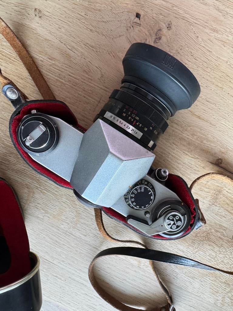 Praktica Super TL analoge spiegelreflexcamera met Soligor le, Ophalen of Verzenden, Gebruikt, Spiegelreflex, Overige Merken