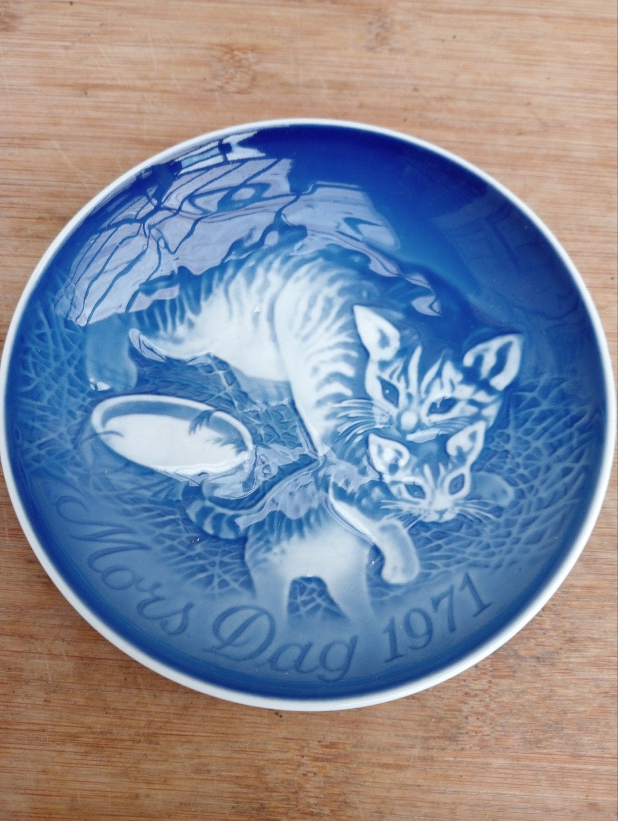 B&G Moederdag Kattenbord 1971 - Vintage Porselein, Ophalen of Verzenden