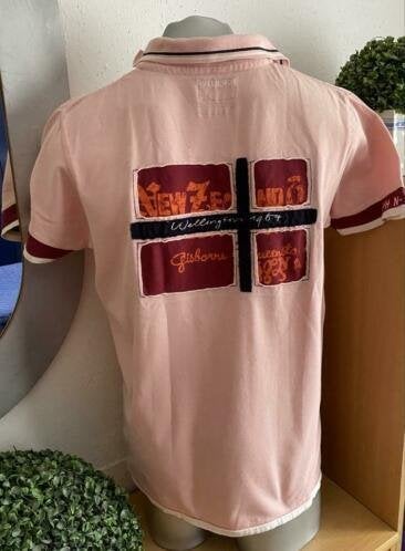 Hallinger polo maat M [vm], Kleding | Heren, Ophalen of Verzenden, Zo goed als nieuw, Maat 48/50 (M), Roze