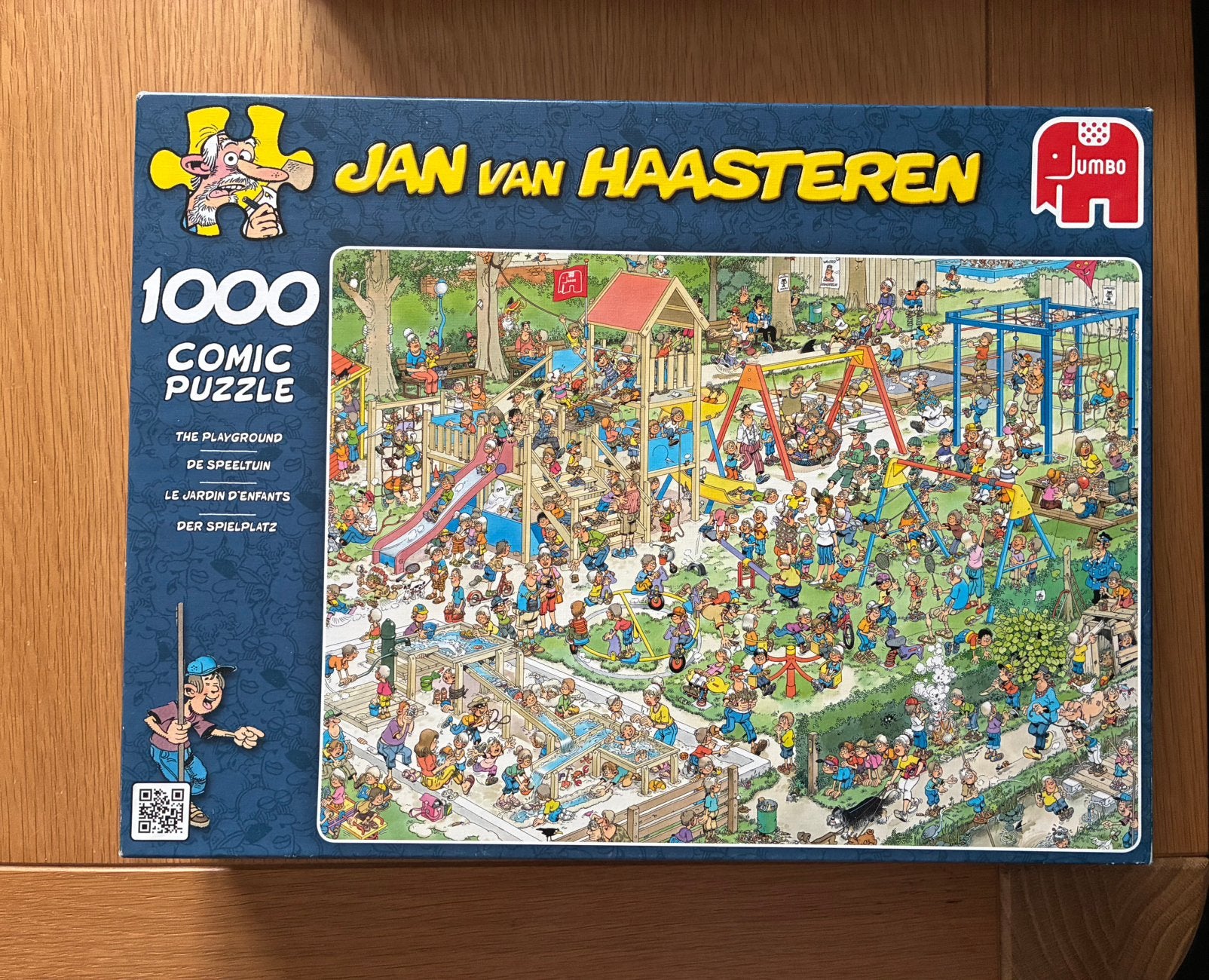 Jan van haasteren de speeltuin 1000 stukjes, Ophalen of Verzenden, 500 t/m 1500 stukjes, Zo goed als nieuw